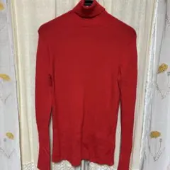 UNIQLO ウールタートルネックセーター XLレッド