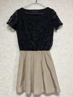 MERCURYDUO レース付きパーティードレス