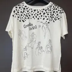 未使用　ディズニー　ユニクロ　UT 101匹わんちゃん　クルエラ Tシャツ　M