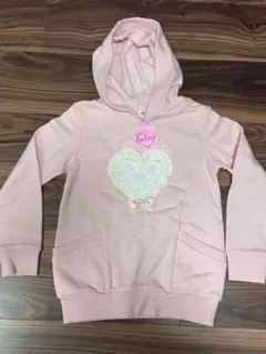 ピンク フード付きパーカー 130cm 新品未使用 タグ付き