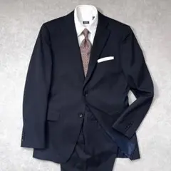 【極美品】パーフェクトスーツファクトリー スーツセットアップ ネイビー Y7