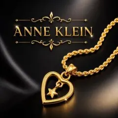 ANNE KLEIN アンクライン ハートネックレス 星チャーム 美品のサムネイル