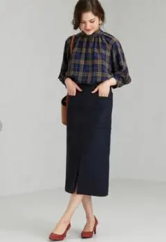 green label relaxing FFC カルゼ Aライン スカート38