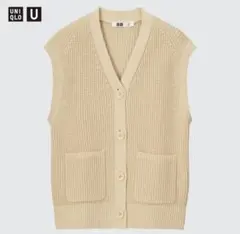 UNIQLO vネックカーディガン（ノースリーブ）m 新品
