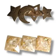 バレッタ 2個セット まとめ売り ヘアアクセサリー ヘアアクセ 流星【匿名配送】