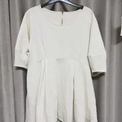 VIS(ビス) 後ろファスナーチュニックブラウスカットソー