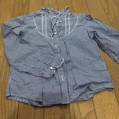 COMME CA DU MODE ギンガムチェックシャツ 120A