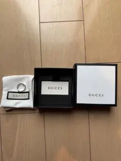 は*中様 GUCCI シルバー ダブルリング