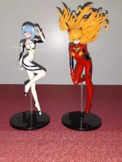 エヴァンゲリオン ヤングエース限定 綾波レイ　アスカフィギュア　2個セット