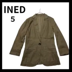 INED カーキ テーラードジャケット サイズ5 小さいサイズ