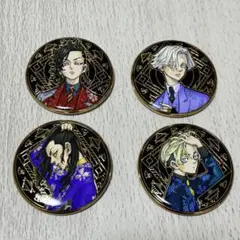 東リベ　原画展　場地圭介　乾青宗　九井一　松野千冬　缶バッジセット 4個