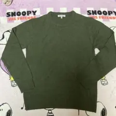 68)Creation Cube オリーブグリーン ニット LL