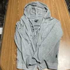パタゴニア　グレー フード付き ジップアップパーカー