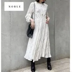 ✨ NOBLE ノーブル　　 マーブルストーンプリントワンピース