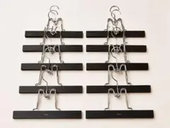 美品】NAKATA HANGER 木製ボトムハンガー 10本セット - メルカリ