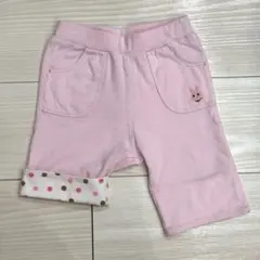 ホットビスケッツ　ピンクのドット柄ボトムス　90