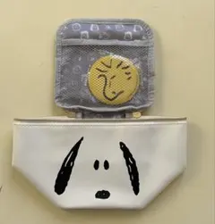 スヌーピー バニティポーチ ウッドストック　ミラーセット