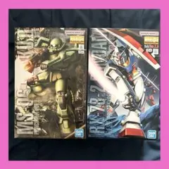 MG RX-78-2ガンダム Ver2.0＆MG ザク Ver.2.0 MG RX-78-2ガンダム Ver2.0＆MG ザク Ver.2.0 - メルカリ