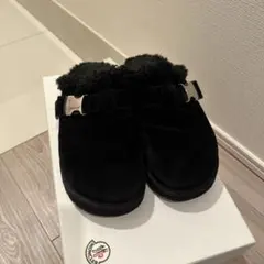 黒 スエード サボ・クロッグサンダル　傷やゴレはないですが使用感はあります！