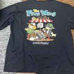 プリントTシャツ ネイビー Lサイズ