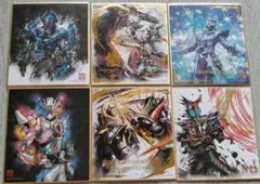仮面ライダー 色紙 アートイラスト 6枚セット 内2枚未開封