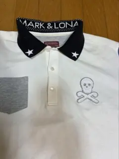 MARK & LONA スカル刺繍 ゴルフシャツ