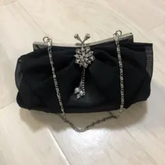 フォーマルバッグ　黒　結婚式