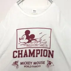 Disney　ミッキー　両面プリントTシャツ　海　MOUSSYコラボ　リゾートのサムネイル