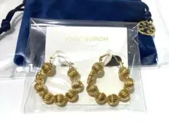 【未使用品】TORY BURCH /トリーバーチ　ゴールドフープピアス