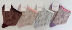 LAURA ASHLEY レディースソックス 4足セット 22-24cm