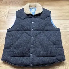 45R シェットランドニット×ナイロンベスト