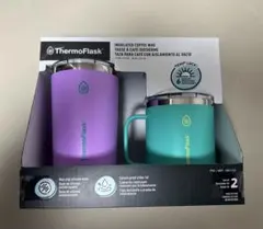 ThermoFlask 断熱コーヒーマグ タンブラー 2個セット
