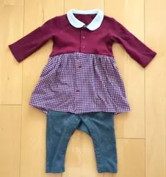 美品ユニクロベビー70サイズ★長袖ロンパース