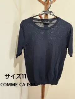 COMME CA ISM ネイビー 半袖Tシャツ サイズ11 美品♡
