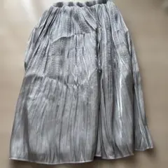 シルバー フレアスカート