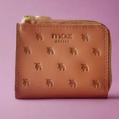 美品！moz ミニ財布 ブラウン　Ｌ字ファスナー　カードケースのサムネイル