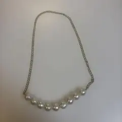 ゴールドチェーンパール風ネックレス【即購入可/即日発送】