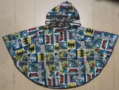バットマン コミック柄 ポンチョ風レインコート 80-95cm