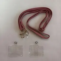 スマホストラップ ショルダー 長さ調節可能 ストラップ 1本+タグパッチ2枚入