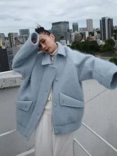 UND MOHAIR SHAGGY FLIGHT JACKET