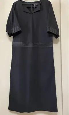 loin. ロワン 井川遥 ニットロングドレス　ニットワンピース 黒 M loin. ロワン 井川遥 ニットロングドレス ニットワンピース 黒 M
