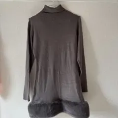 GRL ブラウン ニットワンピース Lサイズ
