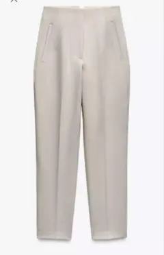 ZARA ハイウエストテーパードスラックス
