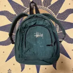 【希少/90s】OLD STUSSY バックパック リュック 紺タグ グリーン