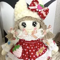 ドールチャームNo52カントリードール ハンドメイドドール - メルカリ