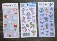ディズニー　ふわふわシール　3枚セットのサムネイル