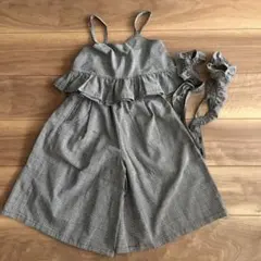 ハンドメイド　グレンチェック　パンツ　セットアップ
