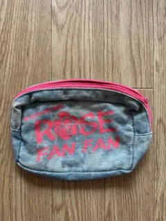 ROSE FAN FAN デニムポーチ ピンクロゴのサムネイル