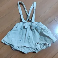 juo サスペンダー付き ブルマ 花柄 スカート ジャンパースカート