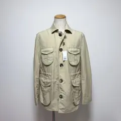 新品 定価34万円 イザイア ウォッシュドナイロンM65ジャケット ブルゾン